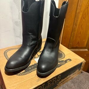 Sheplers Black Leather Boots